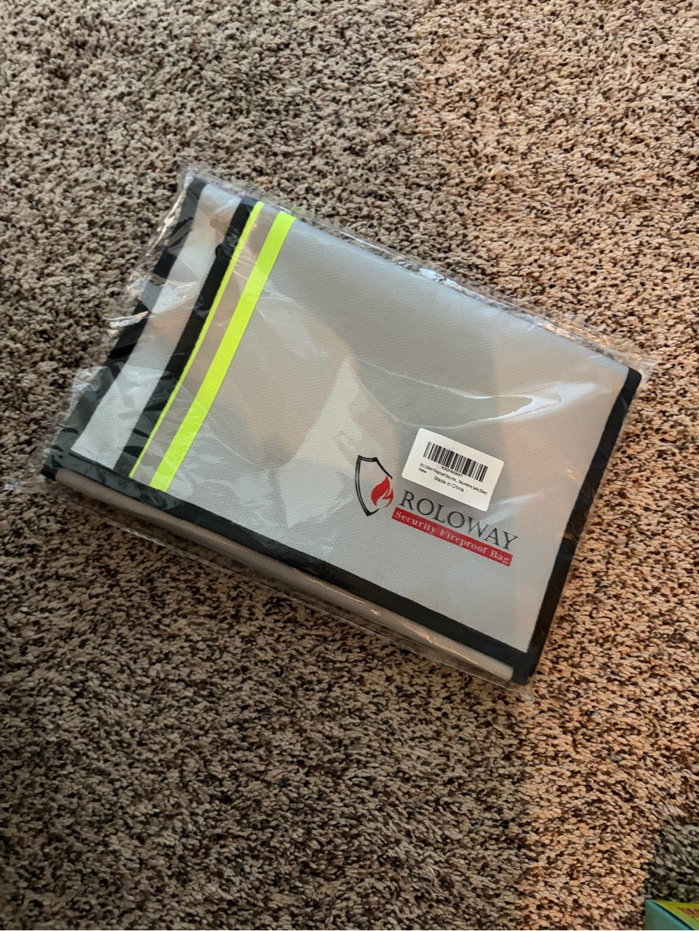 Roloway security fireproof bag with Reflective Stripe